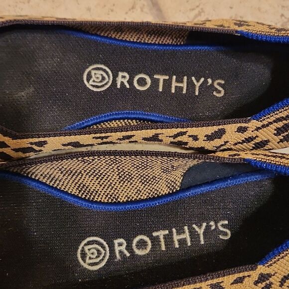 Rothy's "The Point" Leopard-Print Ballet Flats w/ Pointy Toes Size 9 - Picture 3 of 8